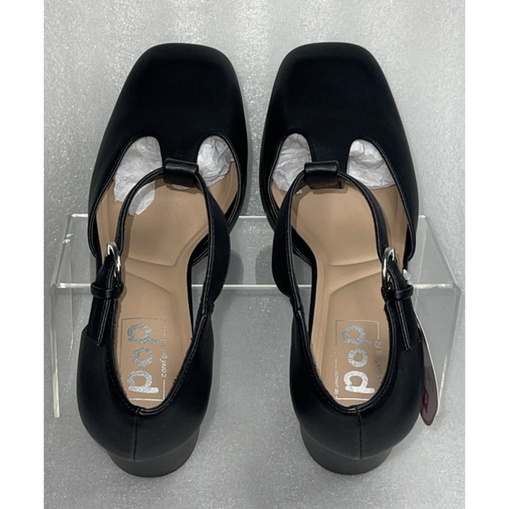 POP Worthy Black Mary Jane Chunky Platform Heeled Retro Shoe Women's Size 11 NEW - Picture 7 of 16